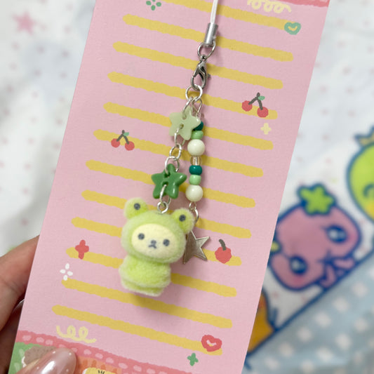 MoeMolly Fluffy Lucky Rilakkuma Dust Plug Charm for Steam Deck&Nintendo Switch