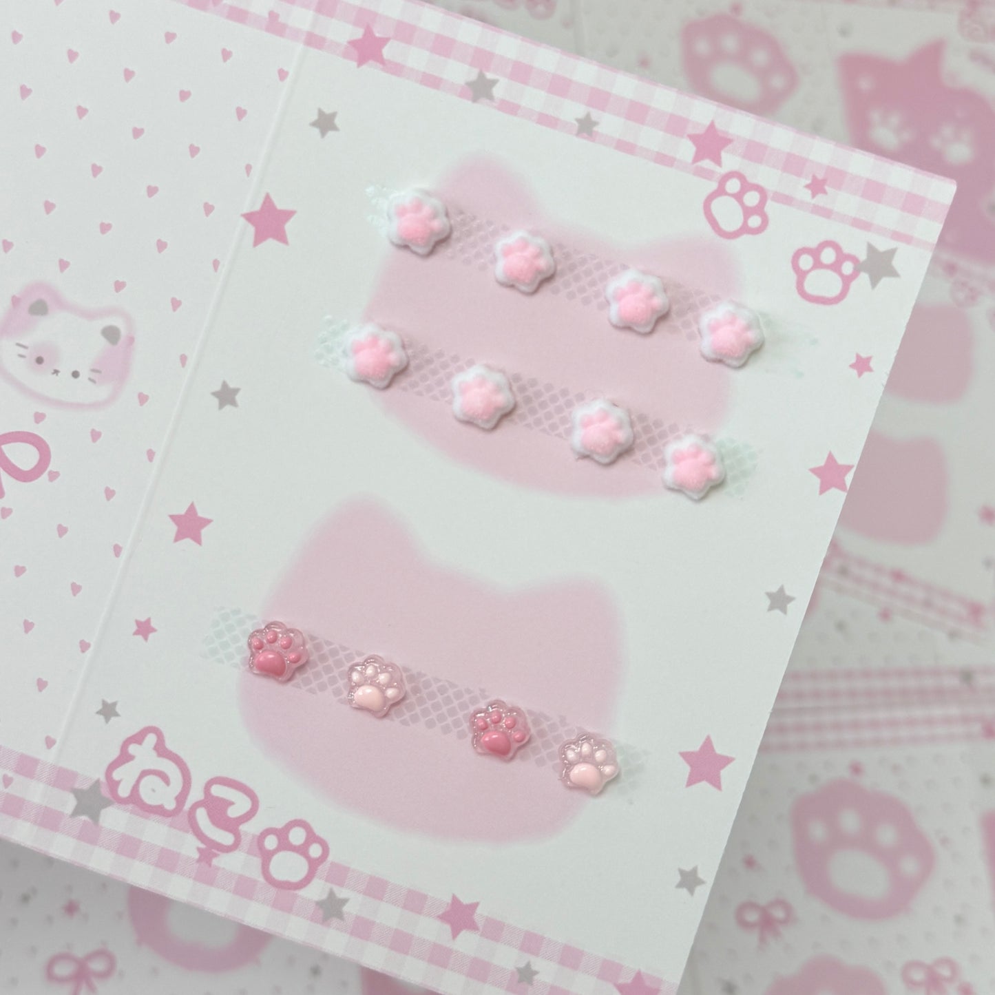 MoeMolly 3D Plush Cat Paw Button Covers for Nintendo Switch & Steam Deck