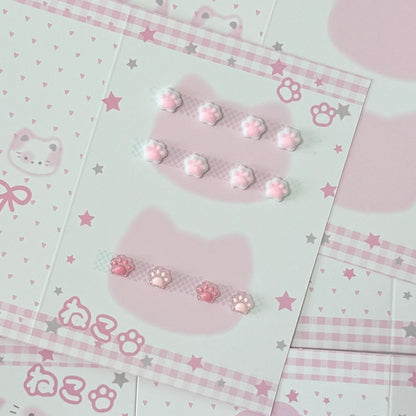 MoeMolly 3D Plush Cat Paw Button Covers for Nintendo Switch & Steam Deck
