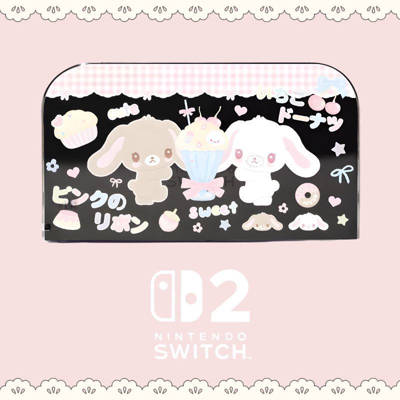 MoeMolly Dessert Bunny Nintendo Switch 2 Protective Case-Transparent