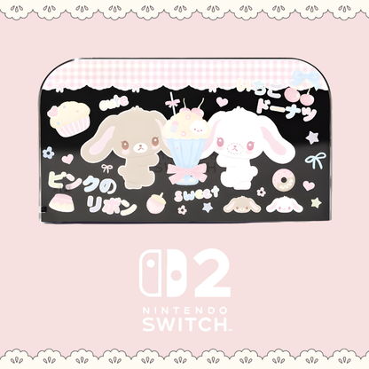 MoeMolly Dessert Bunny Nintendo Switch 2 Protective Case-Transparent