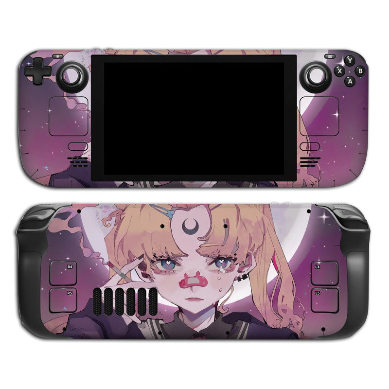 MoeMolly Steam Deck Skin Stickers-Dark Sailor Moon