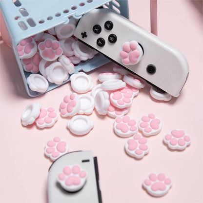 MoeMolly Colorful Cat Paw Thumb Grips for Steam Deck OLED
