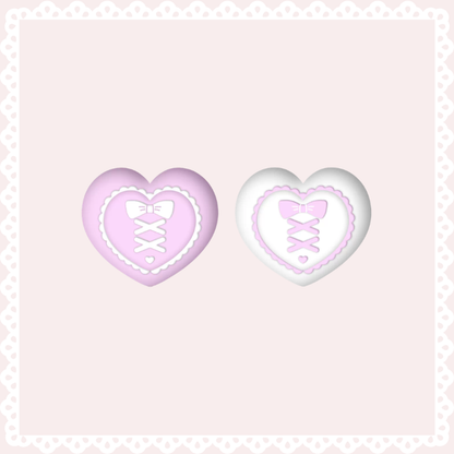 MoeMolly Thumb Grips for Nintendo Switch 2-Heart & Lace