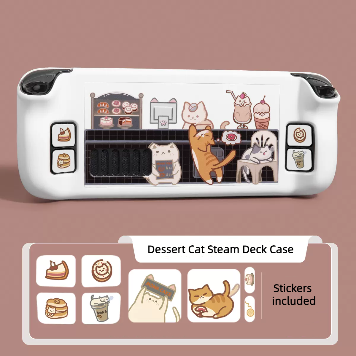 MoeMolly Dessert Cat Steam Deck Protective Case