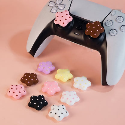 MoeMolly Thumb Grips for Nintendo Switch 2/Steam Deck-Chocolate Stars