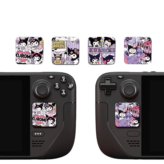 MoeMolly Kuromi Steam Deck Trackpads Protector Skin Stickers-With Baku