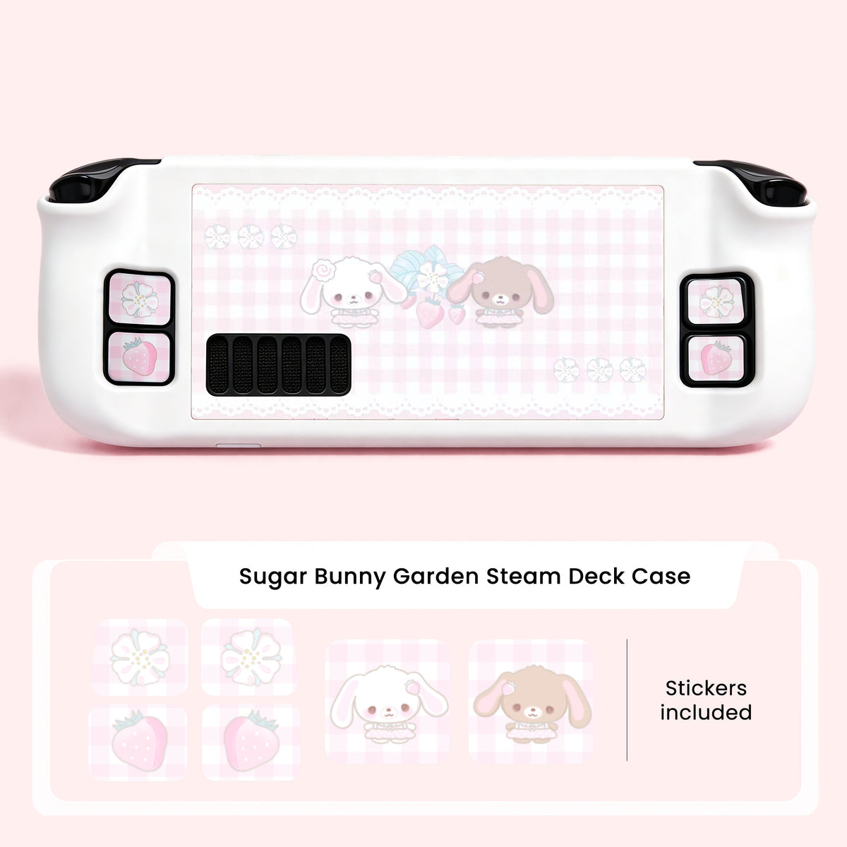 MoeMolly Steam Deck LCD/OLED Protective Case-Sugar Bunny Garden