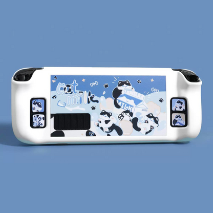 MoeMolly Blue Cow Cat Steam Deck Protective Case