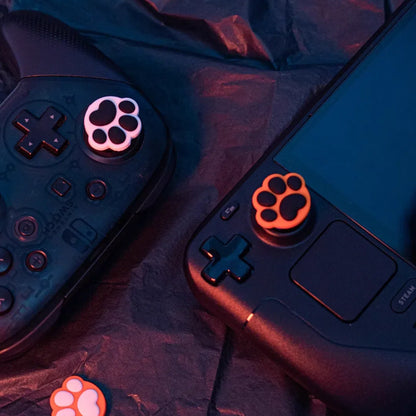 MoeMolly Colorful Cat Paw Thumb Grips for Steam Deck