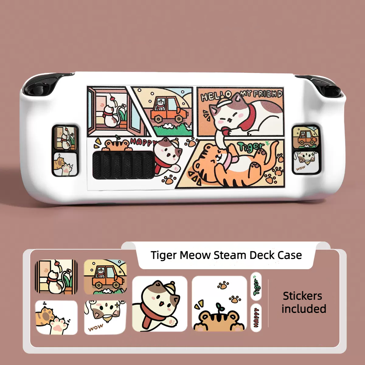 MoeMolly Tiger Meow Steam Deck Protective Case